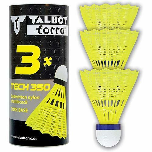 Talbot-Torro Badminton Volantes Tech 350, Lata 3 Piezas, Nylon